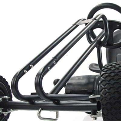 hauck Ergonomic Pedal Ride On Go Kart Toys for Boys and Girls Ages 4 to 8, Black - VMInnovations