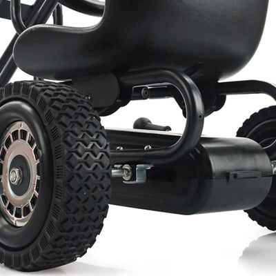 hauck Ergonomic Pedal Ride On Go Kart Toys for Boys and Girls Ages 4 to 8, Black - VMInnovations