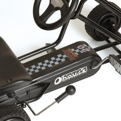 hauck Ergonomic Pedal Ride On Go Kart Toys for Boys and Girls Ages 4 to 8, Black - VMInnovations