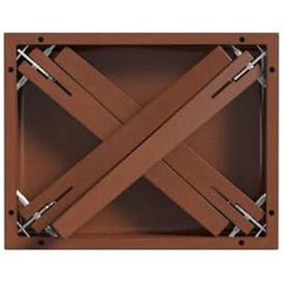 Stakmore Wooden Folding End Table, No Assembly, Espresso Finish, 19 x 15 x 19 in