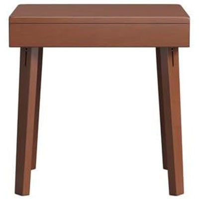 Stakmore Wooden Folding End Table, No Assembly, Espresso Finish, 19 x 15 x 19 in