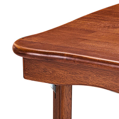 MECO Stakmore Scalloped Edge Compact Folding Card Table, Cherry (Open Box)