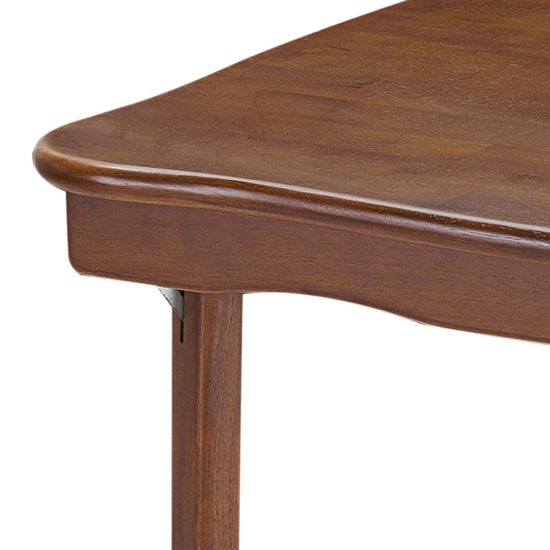 MECO Stakmore Scalloped Edge Compact Traditional Folding Card Table (Open Box)