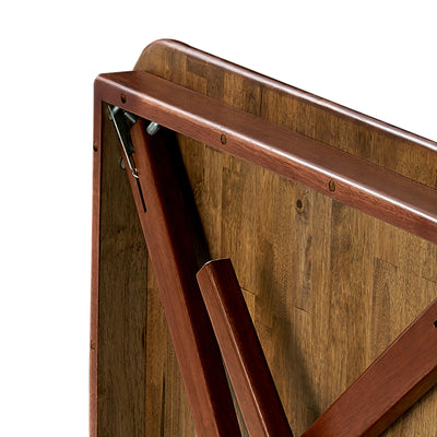 MECO Classic Straight Edge Wood Folding Card Table, Fruitwood Frame (For Parts) - VMInnovations