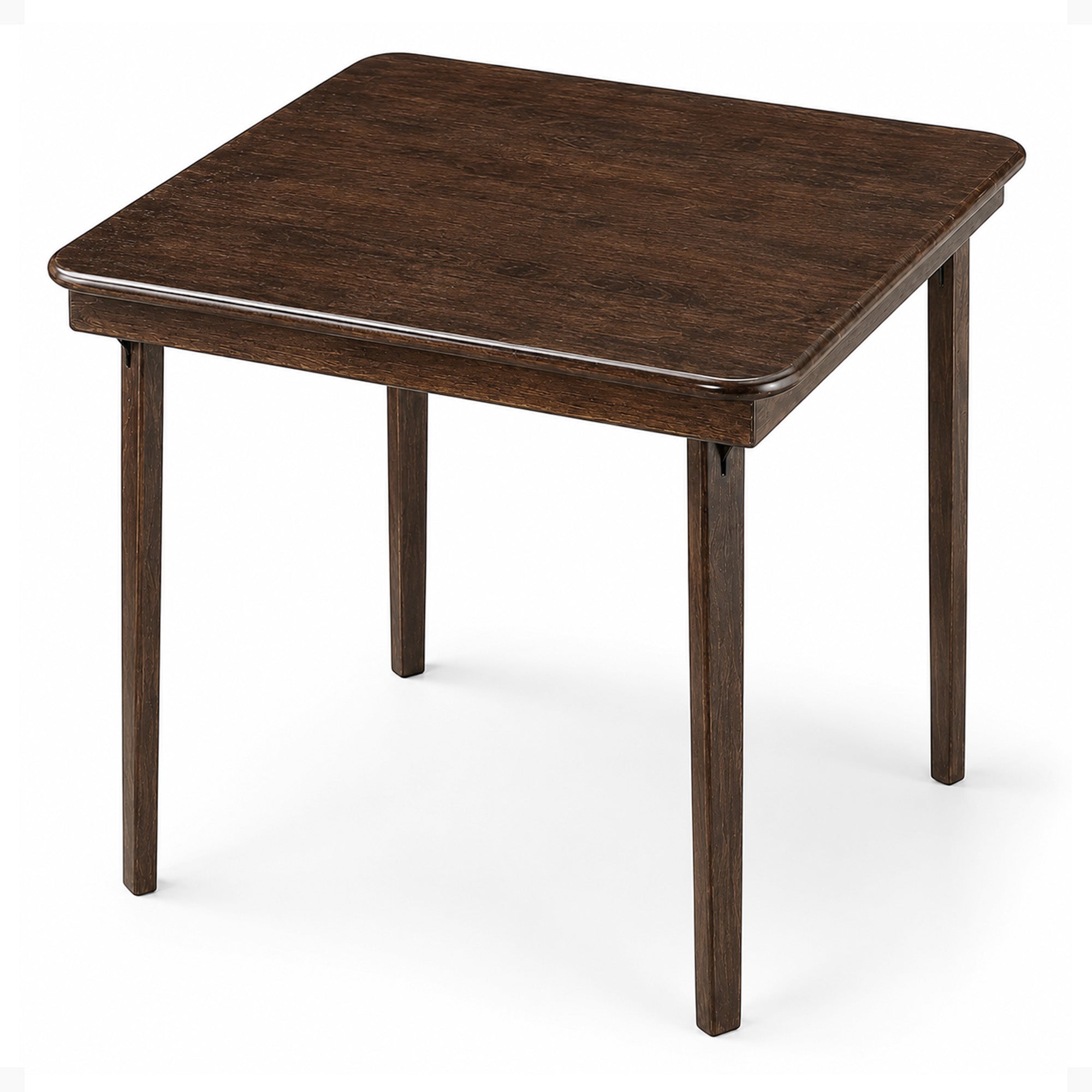 MECO Stakmore Classic Straight Edge Wood Folding Table, Espresso Frame(Open Box) - VMInnovations