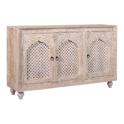 Maven Lane Handmade Wooden Sideboard, Distressed Natural Finish (For Parts) - VMInnovations