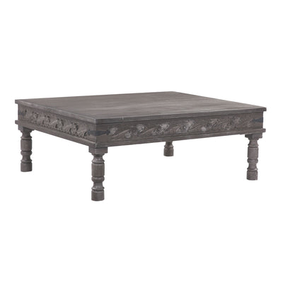 Emin Nomad Wooden Rectangular Coffee Table in Grey Distressed Finish - VMInnovations