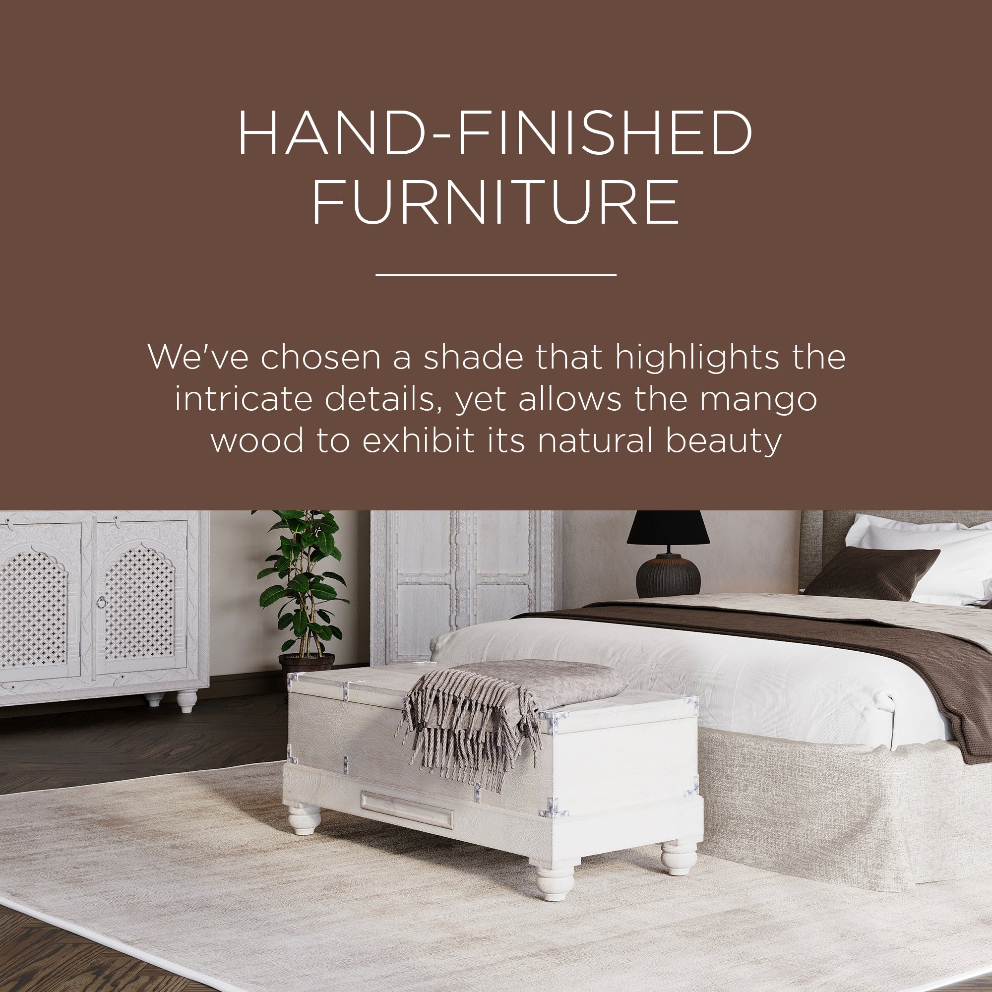 Maven Lane Nerio Handmade Heritage Wooden Bench, White Distressed Finish (Used) - VMInnovations