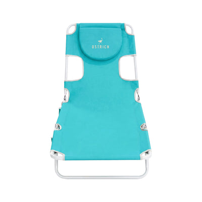 Ostrich Lounge, Versatile Facedown Beach Camping Pool Tanning Chair, Aqua (Used)
