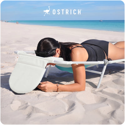 Ostrich Ladies Comfort Lounger, Foldable Beach Camping Pool Tanning Chair (Used)