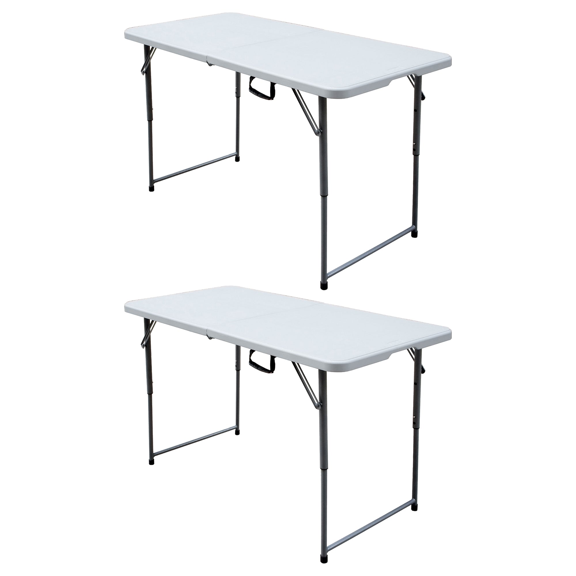 Plastic Development Group 4 Ft Long Fold in Half Banquet Folding Table, (2 Pack) - VMInnovations