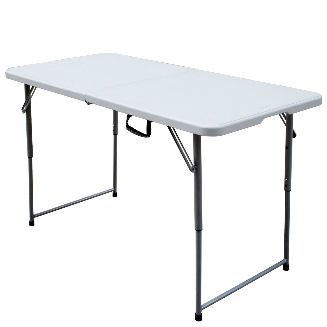 Plastic Development Group 4 Ft Long Fold in Half Banquet Folding Table, (3 Pack) - VMInnovations