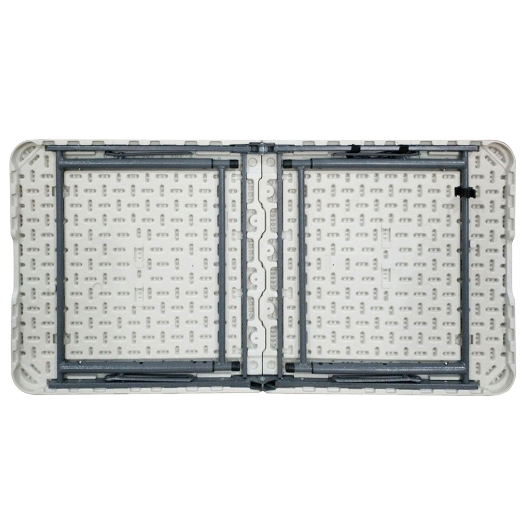 Plastic Development Group 4 Ft Long Fold in Half Banquet Folding Table, (3 Pack) - VMInnovations