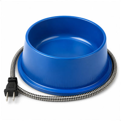 Farm Innovators Plastic Heated Pet Bowl with Anti Chew Cord for All Breed Sizes