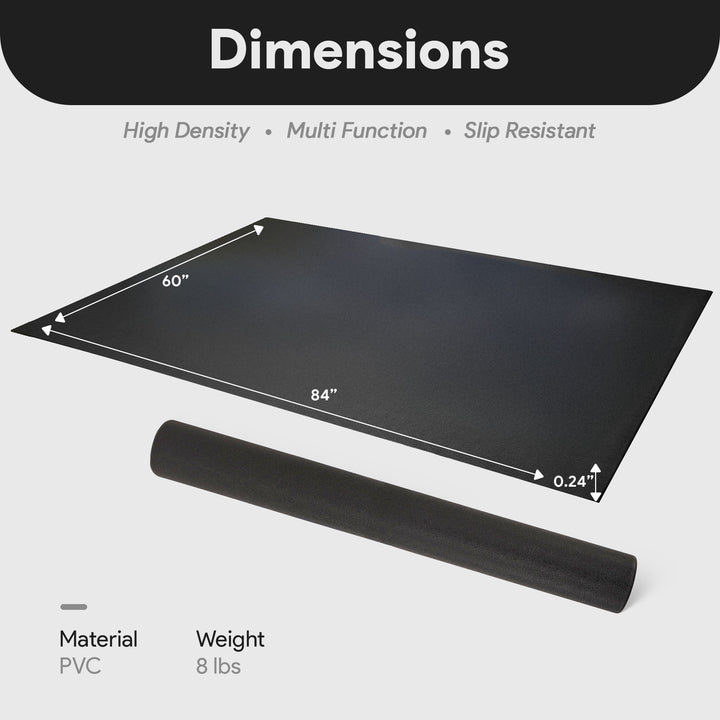 BalanceFrom Fitness 5' x 7' High Density Gym Equipment Mat for Floor Protection - VMInnovations