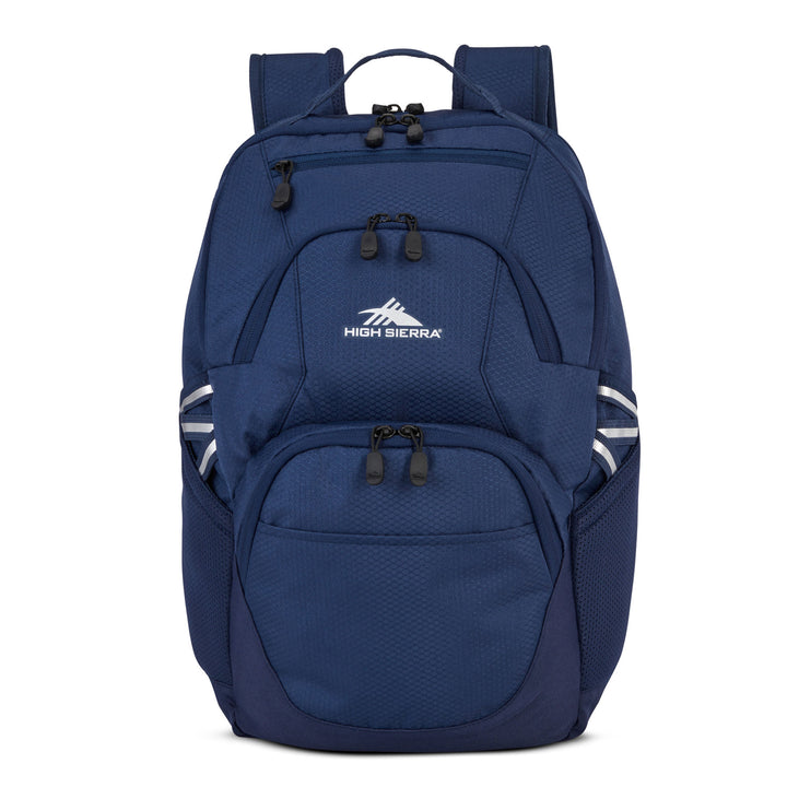 High Sierra Backpack, Bookbag Fits most 17” Laptops, 30L Capacity,Navy(Open Box) - VMInnovations