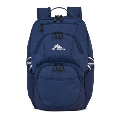 High Sierra Swoop Backpack, for Laptop/Tablet, Fits Most 17” Laptops, 30L, Navy