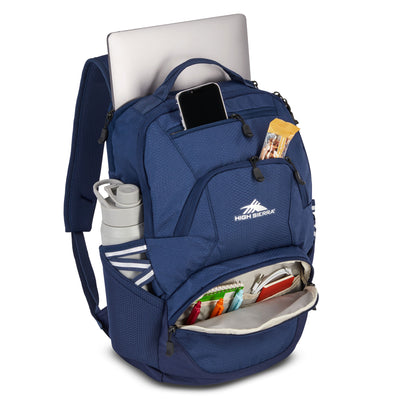 High Sierra Swoop Backpack, for Laptop/Tablet, Fits Most 17” Laptops, 30L, Navy