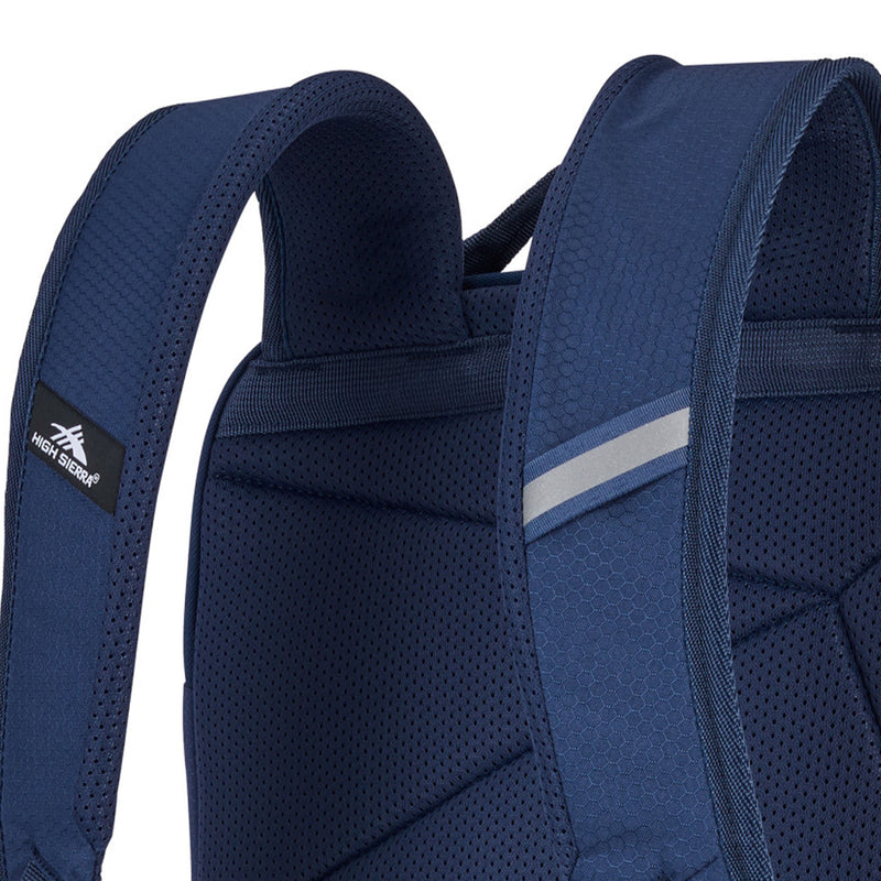 High Sierra Swoop Backpack, for Laptop/Tablet, Fits Most 17” Laptops, 30L, Navy