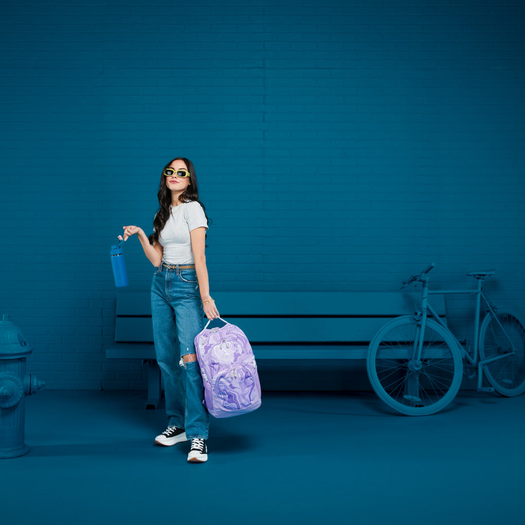 High Sierra Backpack, Fits most 17” Laptops,30L Capacity, Lavender (Open Box) - VMInnovations