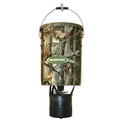 NEW! MOULTRIE MFH-EP 6.5 Gallon Econo Plus Hanging Deer Feeder + 6 Volt Battery