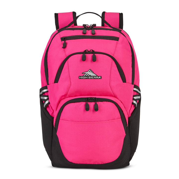 High Sierra Swoop Backpack, Bookbag Fits most 17” Laptops, Flamingo (Open Box)