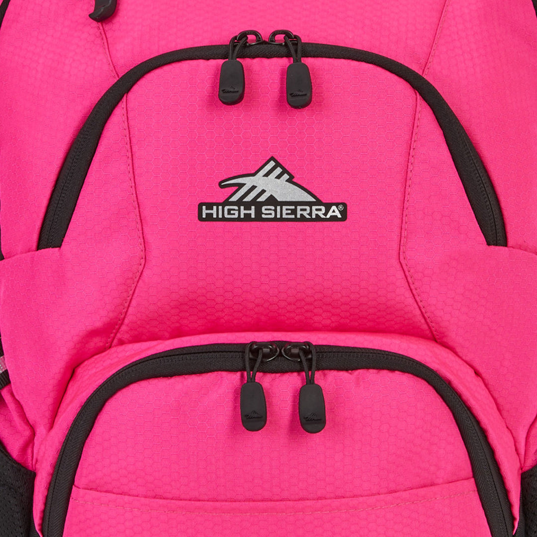 High Sierra Swoop Backpack, Bookbag Fits most 17” Laptops, Flamingo (Open Box)