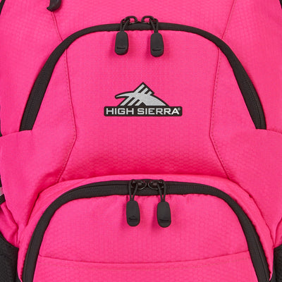 High Sierra Swoop Backpack, Bookbag Fits most 17” Laptops, Flamingo (Open Box)