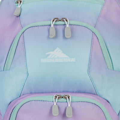 High Sierra Backpack, Fits most 17” Laptops, 30L Capacity, Purple Blue(Open Box) - VMInnovations