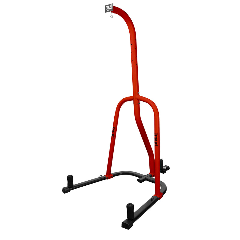 Everlast 100 Pound Capacity Heavy Duty Powder Coat Steel Punching Bag Stand, Red