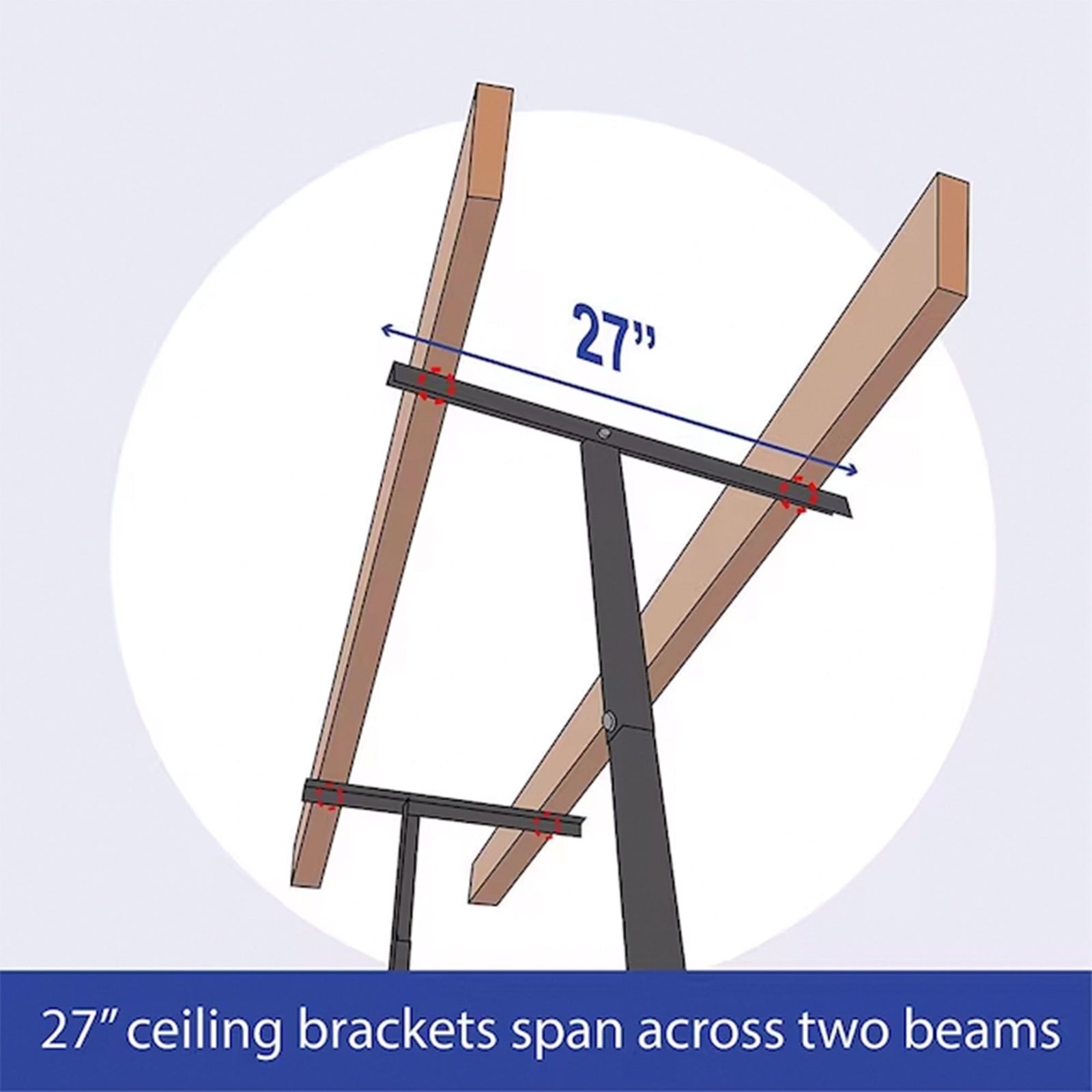 MonsterRax 4' x 6' Overhead Garage Storage Rack Holds Up to 500 Pounds, White - VMInnovations