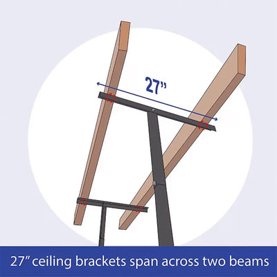 MonsterRax 4' x 6' Overhead Garage Storage Rack Holds Up to 500 Pounds, White - VMInnovations