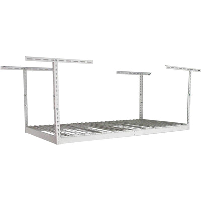 MonsterRax 3' x 6' Overhead Garage Storage Rack Holds Up to 350 Pounds, White