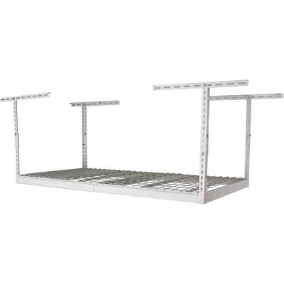 MonsterRax 3' x 6' Overhead Garage Storage Rack Holds Up to 350 Pounds, White