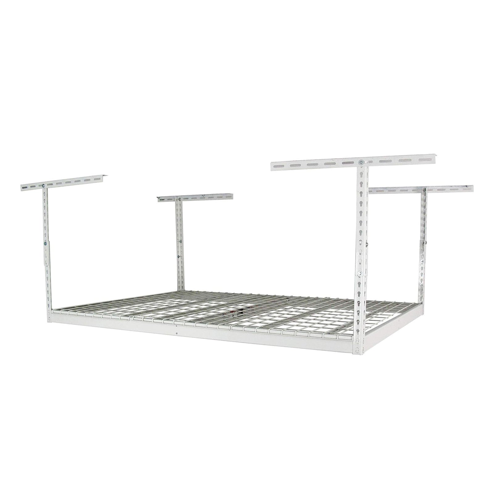 MonsterRax 4' x 6' Overhead Garage Storage Rack Up to 500 lbs, White (Open Box) - VMInnovations