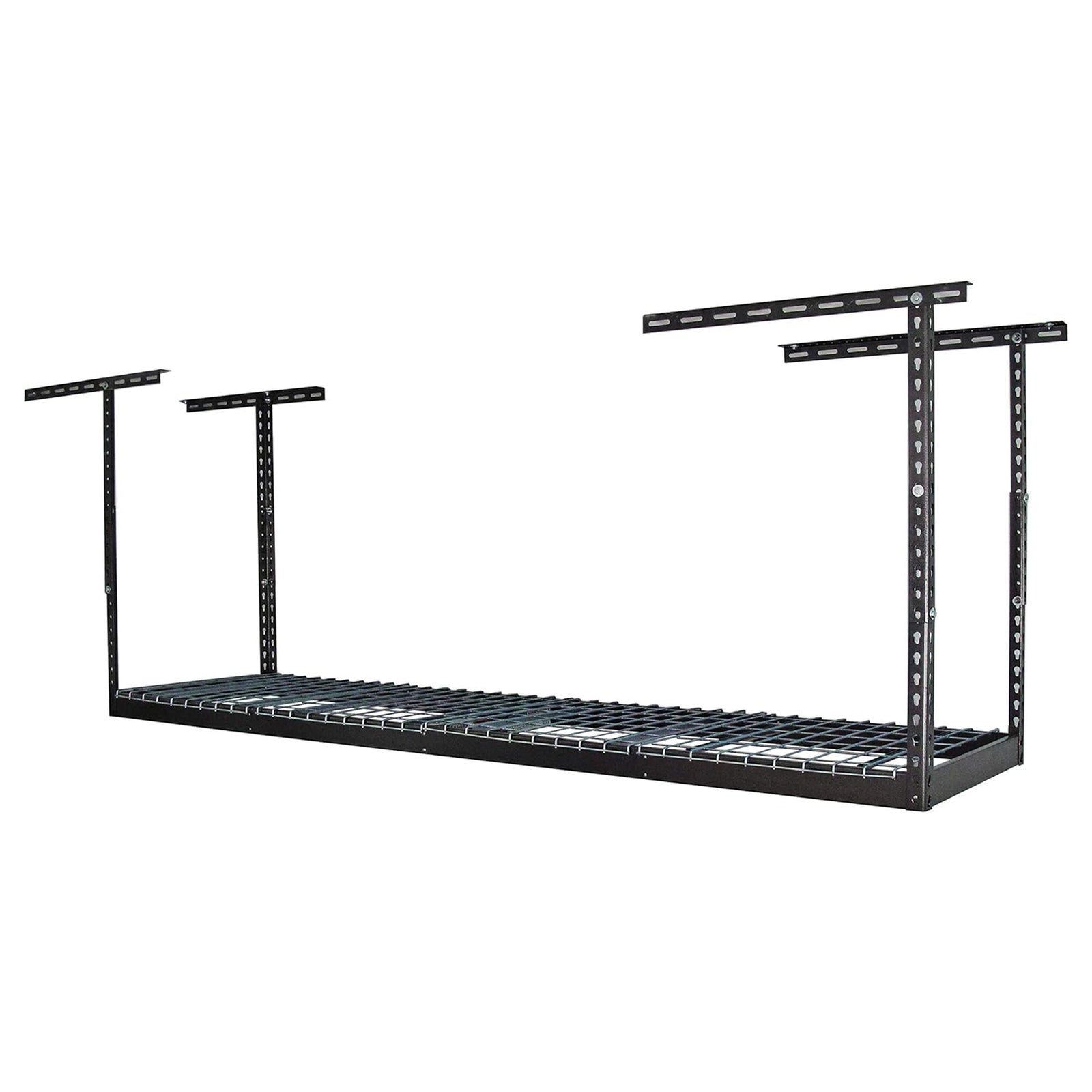 MonsterRax 2' x 8' Overhead Garage Storage Rack Holds Up to 350 Lbs, Hammertone - VMInnovations