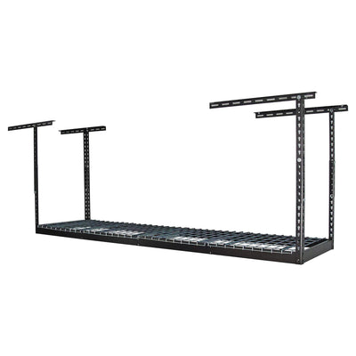 MonsterRax 2' x 8' Overhead Garage Storage Rack Holds Up to 350 Lbs, Hammertone - VMInnovations