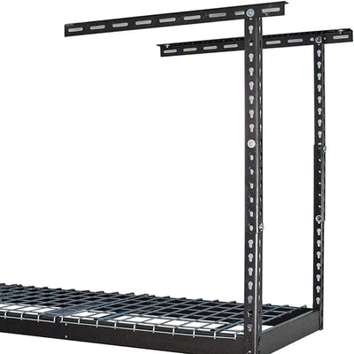 MonsterRax 2' x 8' Overhead Garage Storage Rack Holds Up to 350 Lbs, Hammertone - VMInnovations