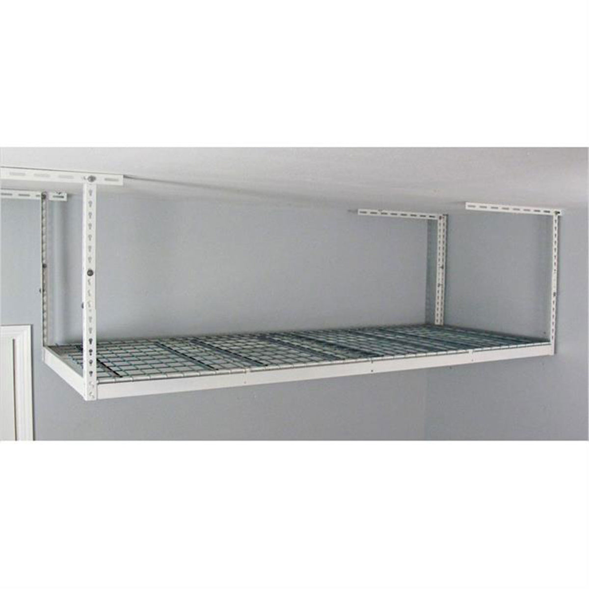 MonsterRax 3' x 8' Overhead Garage Storage Rack Holds Up to 450 Pounds, White