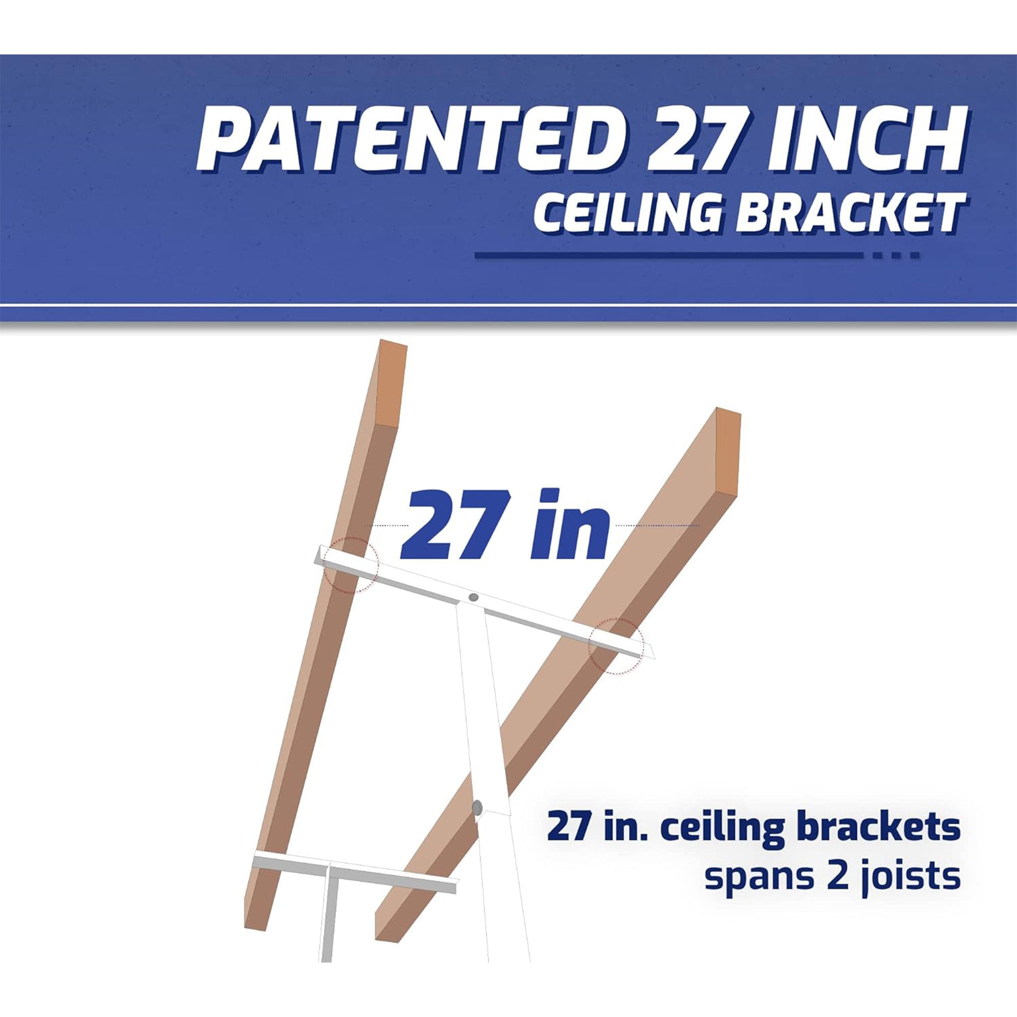 SafeRacks 2' x 6' Overhead Garage Storage Rack Holds Up to 300lbs, White (Used) - VMInnovations