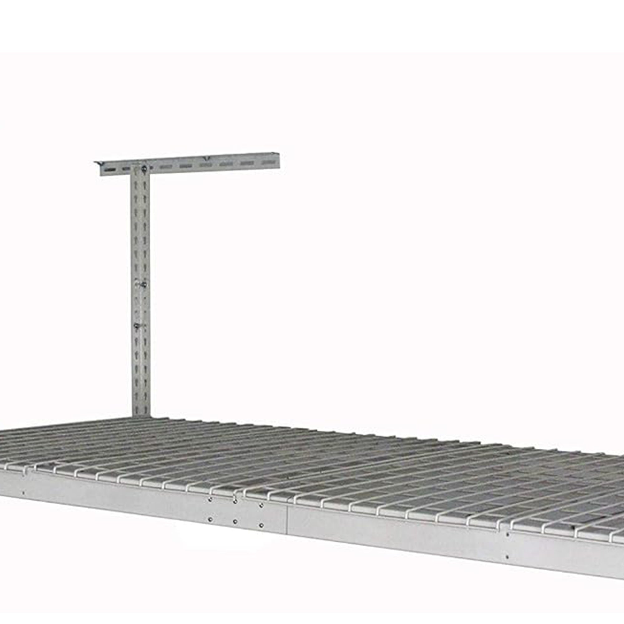 SafeRacks 3' x 8' Overhead Garage Storage Rack Holds Up to 500 Pounds, White