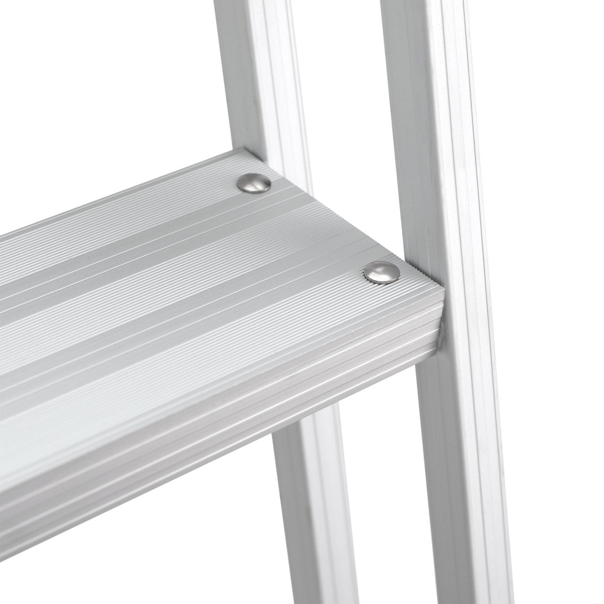 RecPro 3Step Angled Aluminum Pontoon Dock and Boat Boarding Ladder, Silver(Used) - VMInnovations