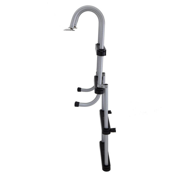 RecPro Space Saving Aluminum 4-Step Pontoon Boat Ladder w/Plastic Steps (Used) - VMInnovations