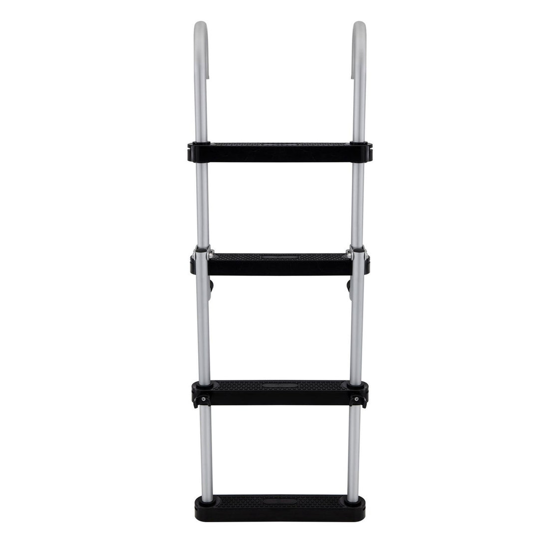 RecPro Space Saving Aluminum 4-Step Boat Ladder w/Plastic Steps (Open Box) - VMInnovations