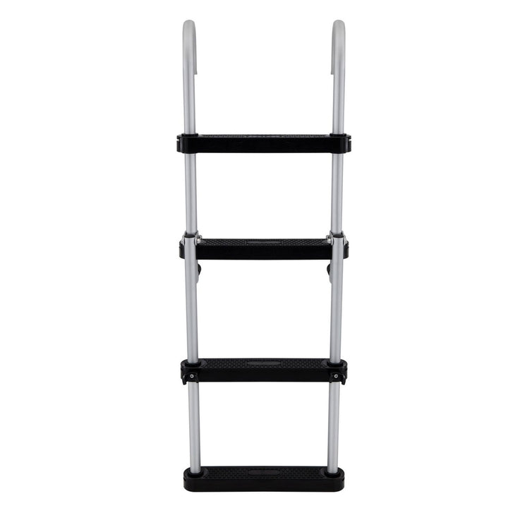 RecPro Space Saving Aluminum 4-Step Boat Ladder w/Plastic Steps (Open Box) - VMInnovations