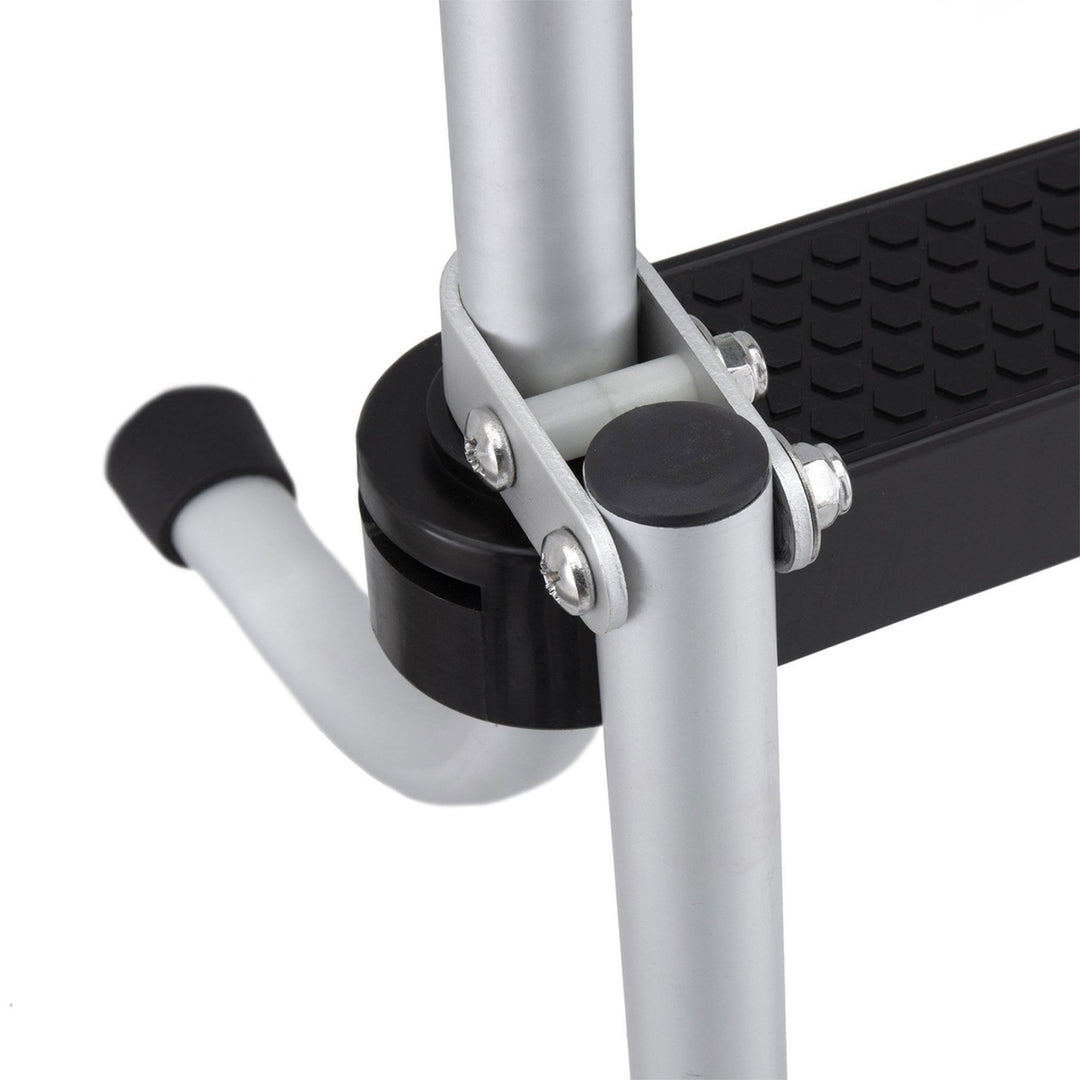 RecPro Space Saving Aluminum 4-Step Pontoon Boat Ladder w/Plastic Steps (Used) - VMInnovations