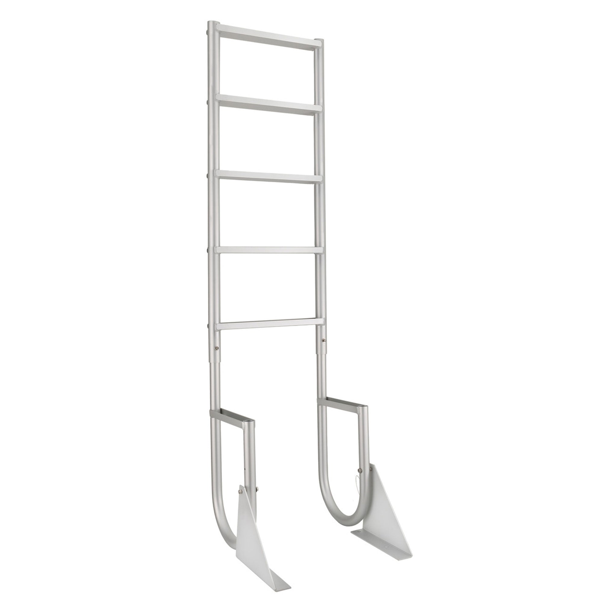 RecPro 5 Step Aluminum Dock Pier Attachment Flip Up Ladder (Open Box) - VMInnovations