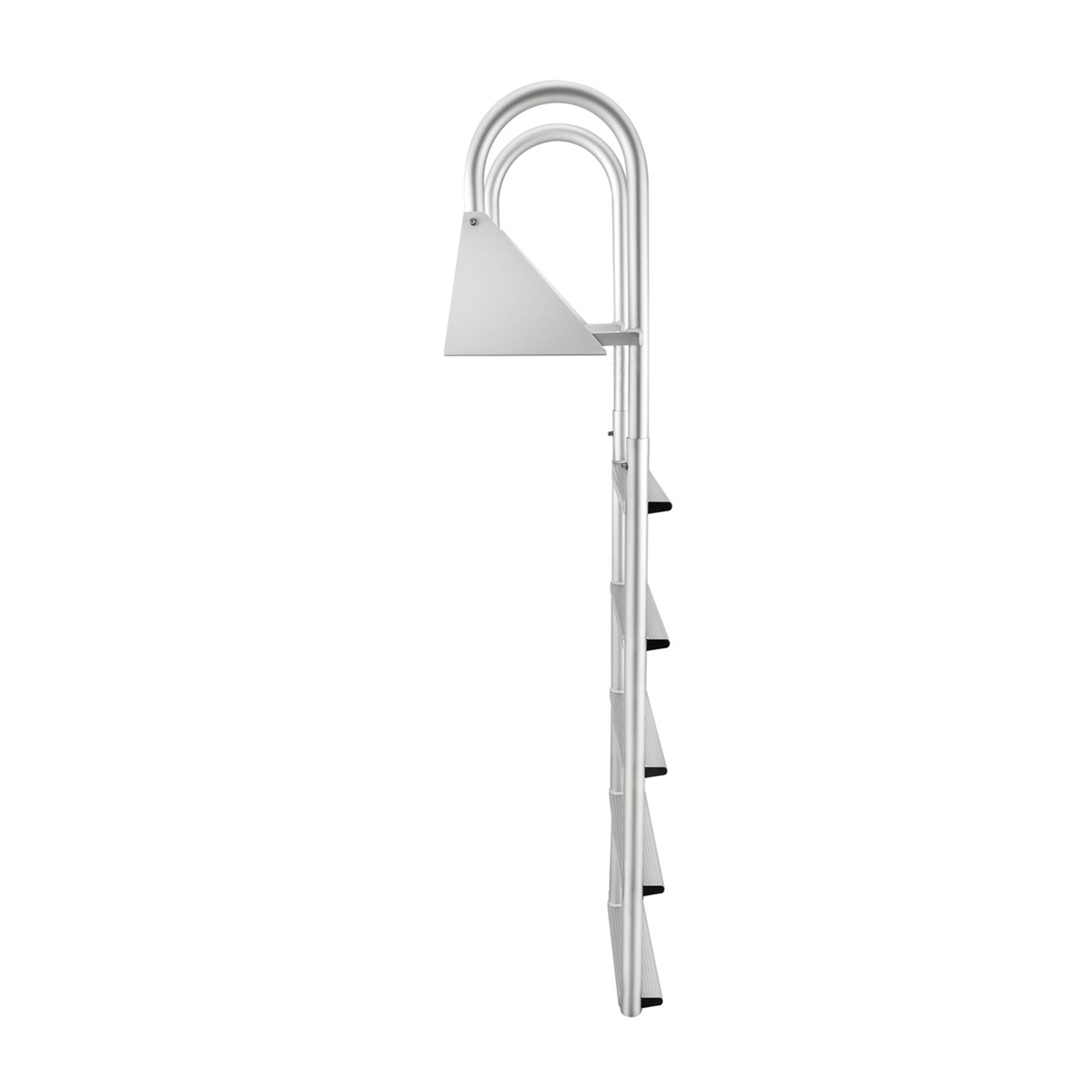 RecPro 5 Step Aluminum Dock Pier Attachment Flip Up Ladder (Open Box) - VMInnovations