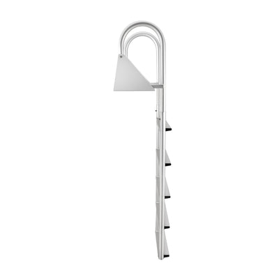 RecPro 5 Step Aluminum Dock Pier Attachment Flip Up Ladder (Open Box) - VMInnovations