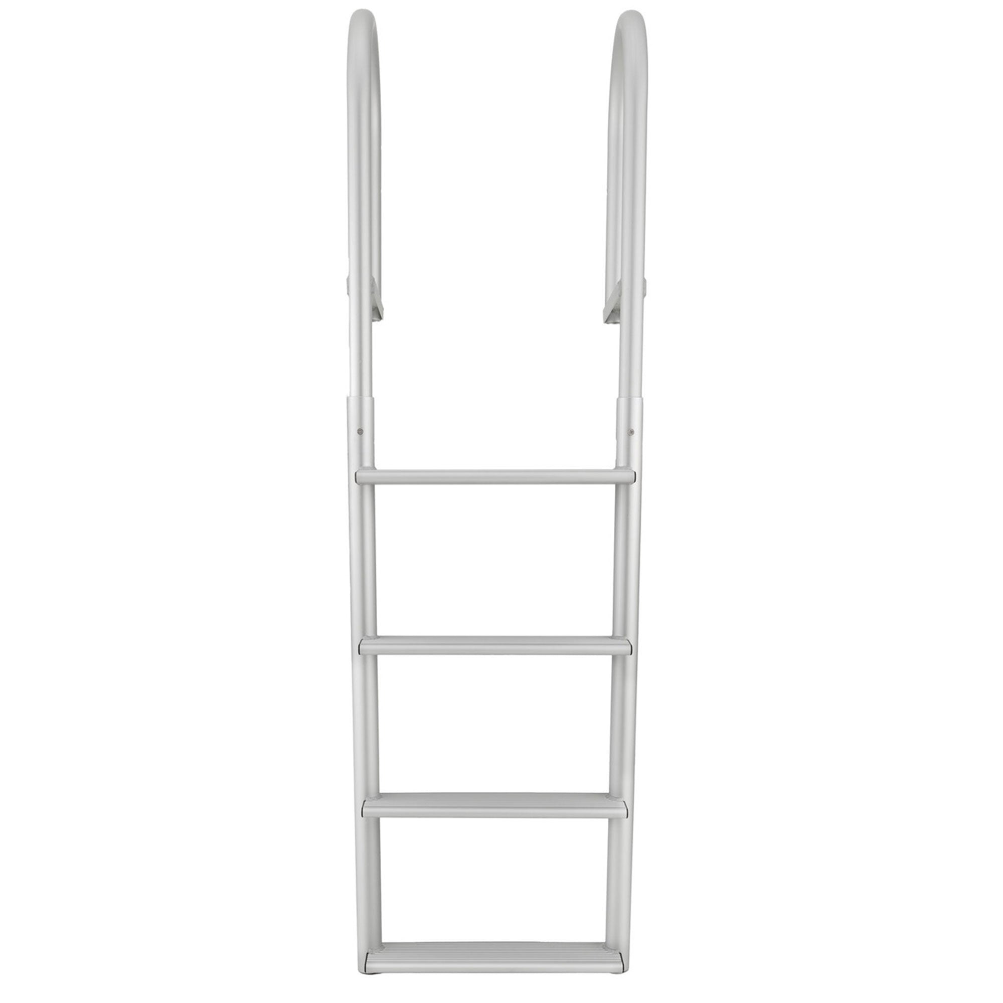 RecPro 4 Step Aluminum Marine Grade Dock and Pier Stationary Ladder (Open Box) - VMInnovations